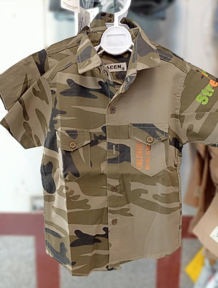 پیراهن پسرانه مدل ارتشی