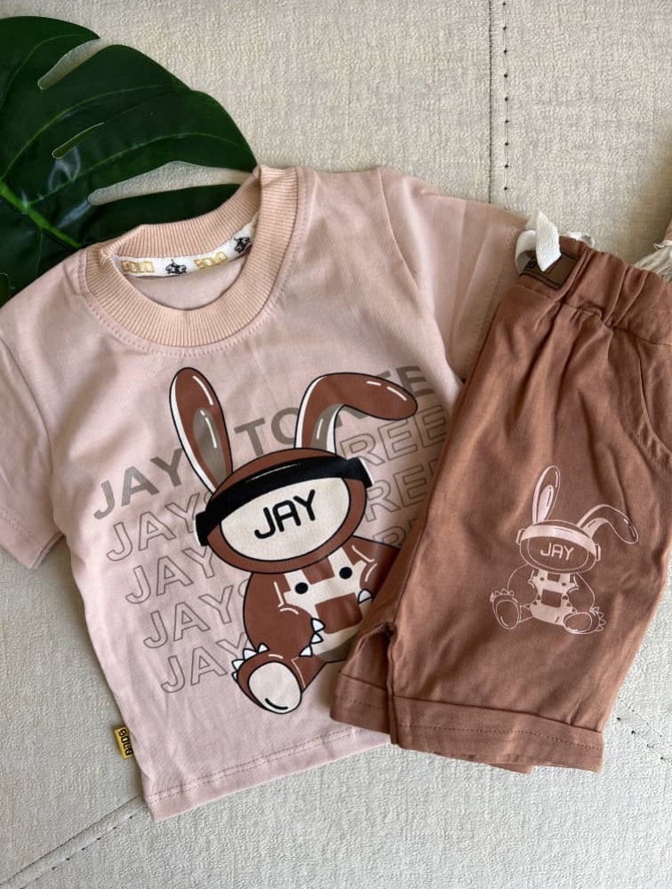 ست تیشرت و شلوارک طرح JAY