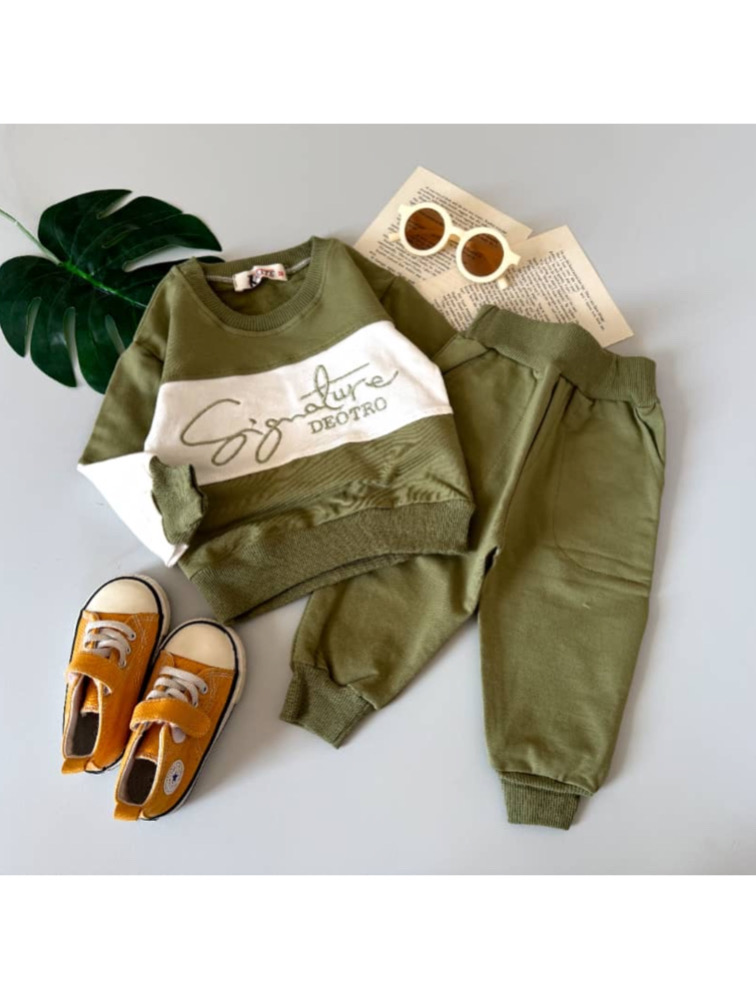 ست دورس و شلوار سبز