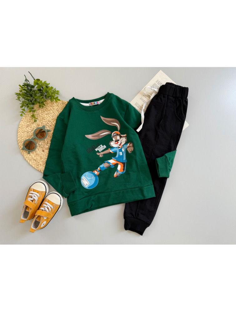 ست دورس و شلوار سبز Rabbit