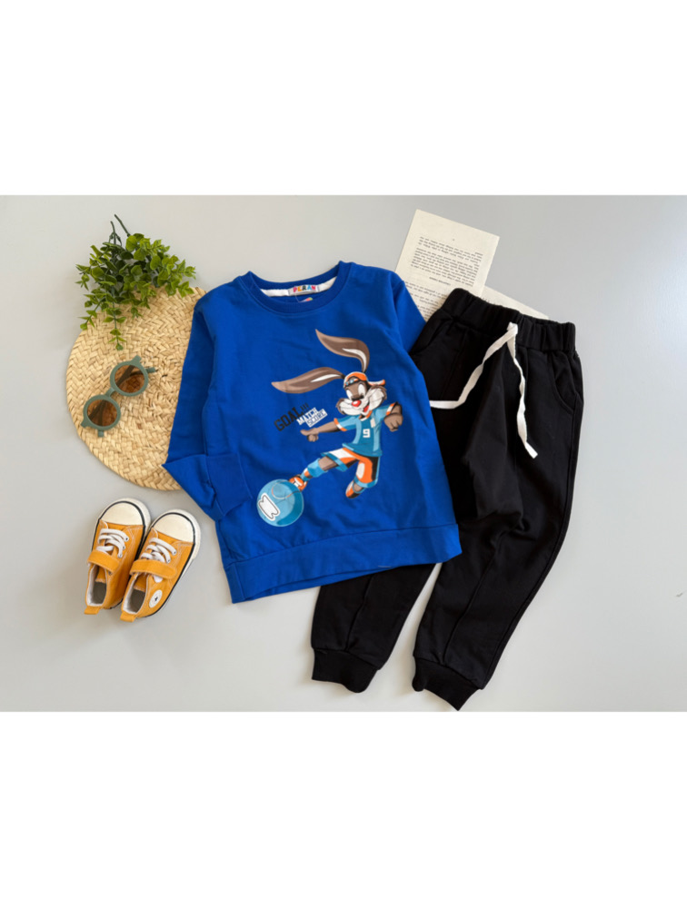 ست دورس و شلوار آبی Rabbit