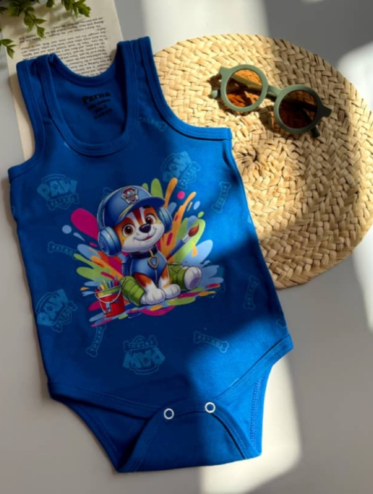 زیردکمه رکابی آبی طرح سگ های نگهبان