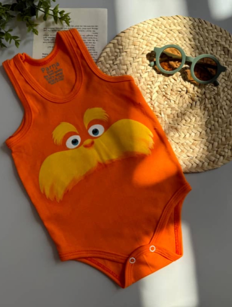 زیردکمه رکابی نارنجی طرح لوراکس