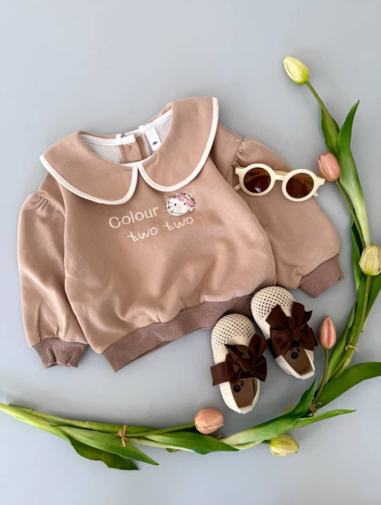 دورس نسکافه ای یقه ب ب طرح کیتی