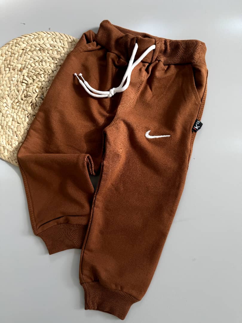 شلوار اسلش خانگی قهوه ای روشن