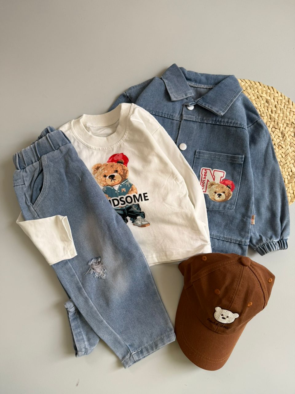 سه تیکه جین تدی