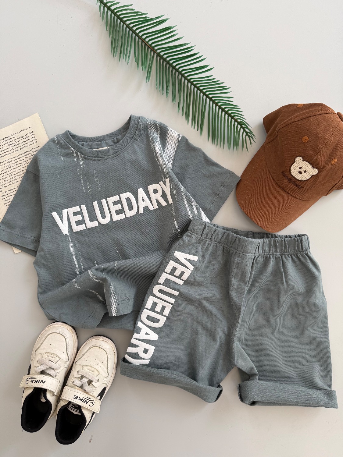 ست تیشرت و شلوارک پسرانه veluedary