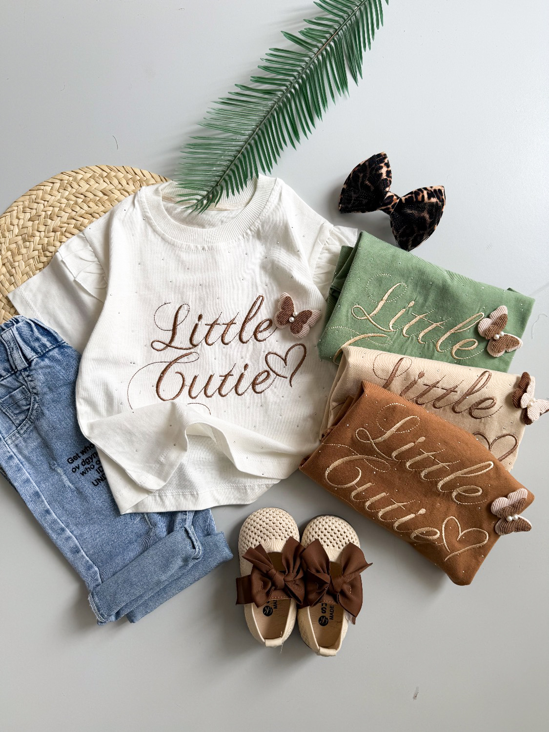 تیشرت دخترانه نگینی Little cute